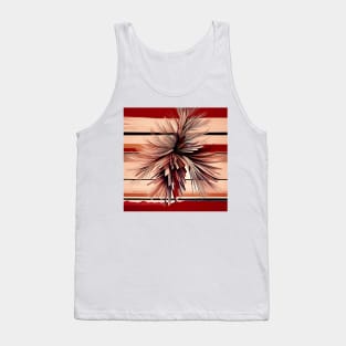 Stylized Pine Cone with Needles Tank Top